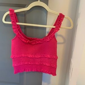 Urban Outfitters Pink Crop Top